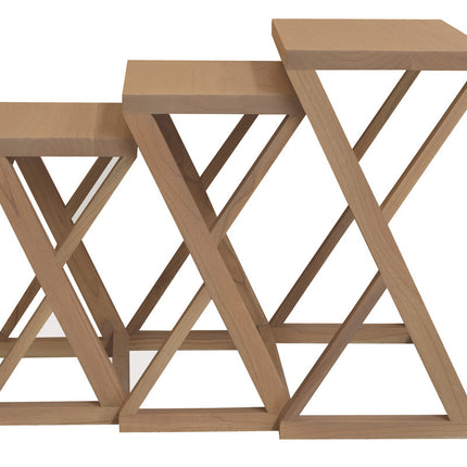 Amsterdam Nest of Table Set of 3 (Mahogany).
