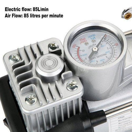4WD Car Pump Truck 12V 150PSI Car Air Compressor Portable Tyre Deflator Inflator.