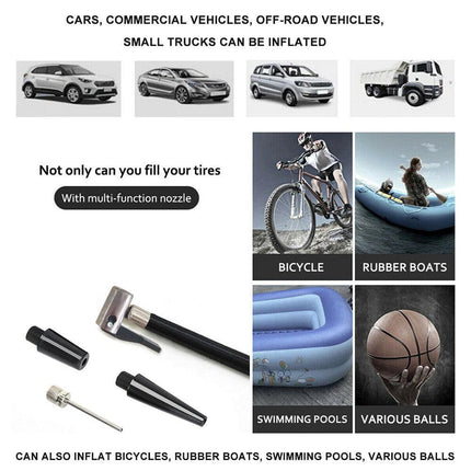 Car Air Compressor 12V 4WD Portable Tyre Inflator Deflator Truck Pump 150PSI.