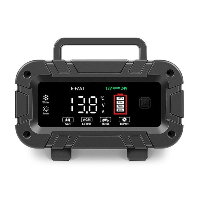 12V 20A/24V 10A Smart Car Battery Charger for Lead Acid LiFePo4 AGM Moto Battery.