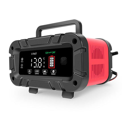 12V 20A/24V 10A Smart Car Battery Charger for Lead Acid LiFePo4 AGM Moto Battery.