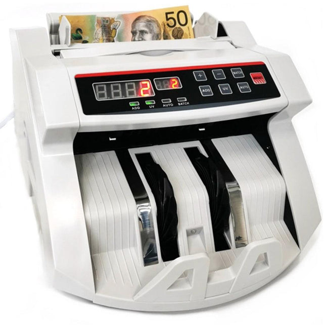 Australian currency notes Cash counter machine + Quantity digital display.