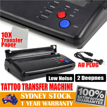 ABS Tattoo Transfer Copier Printer Machine Thermal Stencil Paper Body Art Maker.