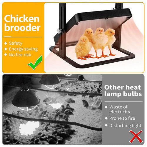 Chick Brooder Heating Plate Warmer Chicken Coop Brooding Heater Poultry Durable.
