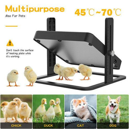Chick Brooder Heating Plate Warmer Chicken Coop Brooding Heater Poultry Durable.