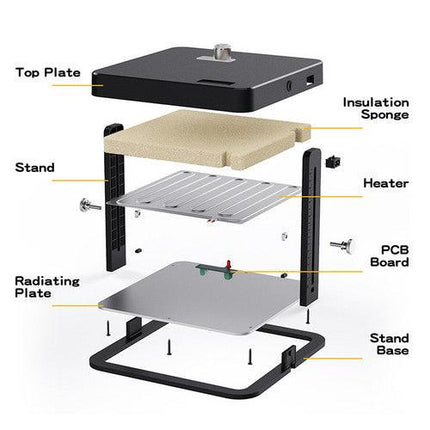 Chick Brooder Heating Plate Warmer Chicken Coop Brooding Heater Poultry Durable.