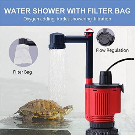 7-in-1 Aquarium Sand Washer Upgrade AU Plug / 15W 66LED RGBW Aluminum Shell Stand Light 40CM/28-Button Control.