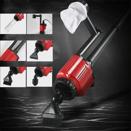 7-in-1 Aquarium Sand Washer Upgrade AU Plug / 15W 66LED RGBW Aluminum Shell Stand Light 40CM/28-Button Control.