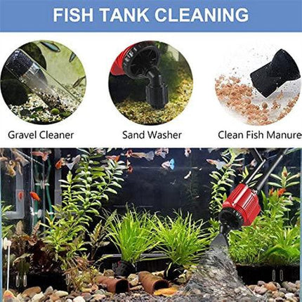 7-in-1 Aquarium Sand Washer Upgrade AU Plug / 15W 66LED RGBW Aluminum Shell Stand Light 40CM/28-Button Control.