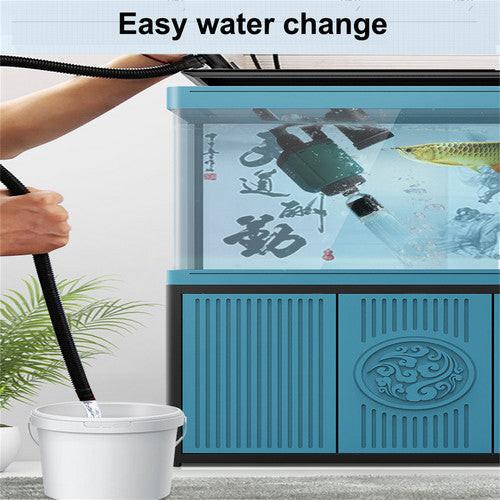 36W aquarium sand washer with plug adapter & 15W 66LED RGBW aluminum shell bracket light 40CM/28-key control.