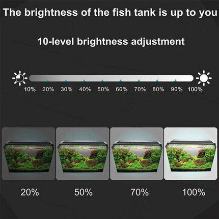 36W aquarium sand washer with plug adapter & 15W 66LED RGBW aluminum shell bracket light 40CM/28-key control.