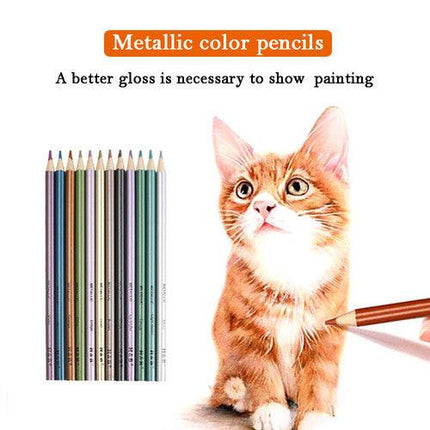 72pcs Professional Drawing Artist Kit Set Pencils and Sketch Charcoal Art Tools.