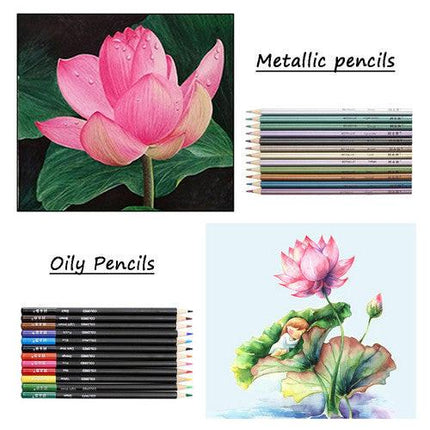 72pcs Professional Drawing Artist Kit Set Pencils and Sketch Charcoal Art Tools.