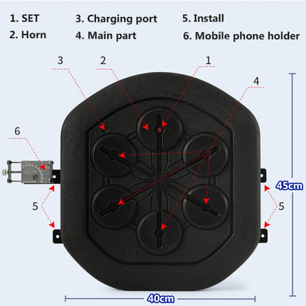 Music Boxing Training Electronic Boxing Wall Target Glove Intelligent APP Combat.