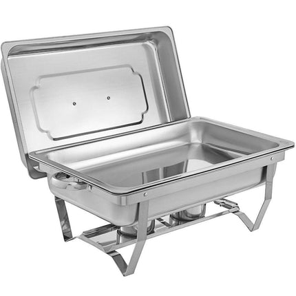 9L Chafing Dish Set Buffet Pan Bain Marie Bow Stainless Steel Food Warmer(1*9L).