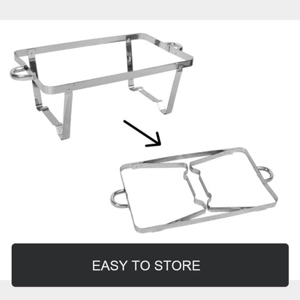 9L Chafing Dish Set Buffet Pan Bain Marie Bow Stainless Steel Food Warmer(1*9L).