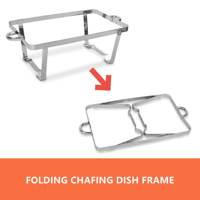9L Chafing Dish Set Buffet Pan Bain Marie Bow Stainless Steel Food Warmer(2*4.5L).