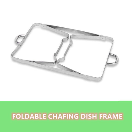 9L Chafing Dish Set Buffet Pan Bain Marie Bow Stainless Steel Food Warmer(3*3L).