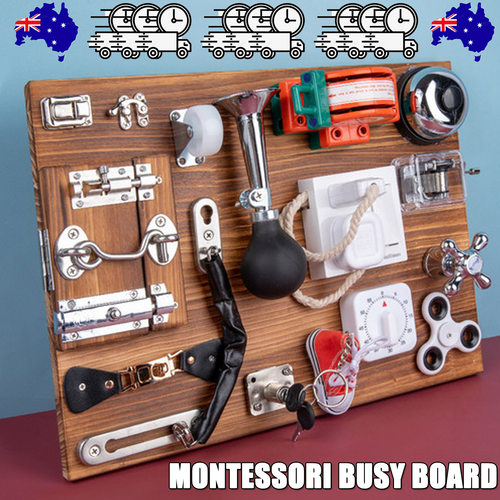 Sensory Toys Activity Board Educational Learning Toys Brain Games Preschool  AU.