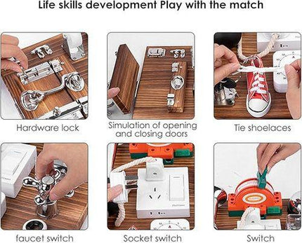 Sensory Toys Activity Board Educational Learning Toys Brain Games Preschool  AU.