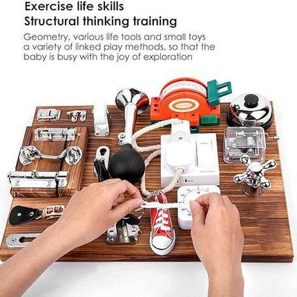 Sensory Toys Activity Board Educational Learning Toys Brain Games Preschool  AU.