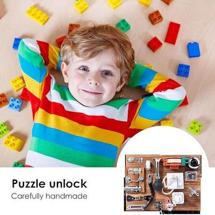 Sensory Toys Activity Board Educational Learning Toys Brain Games Preschool  AU.