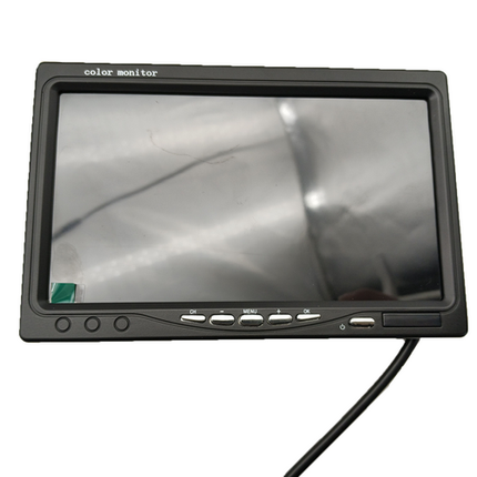 Wireless 4-Channel Split 7" Screen Monitor w/4 Reversing Camera Kit for Truck Trailer Bus.