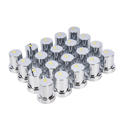 20PCS ABS Wheel Nut Covers Safety Arrow Chrome Caps For Trucks Trailers Bus AU.
