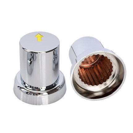 20PCS ABS Wheel Nut Covers Safety Arrow Chrome Caps For Trucks Trailers Bus AU.