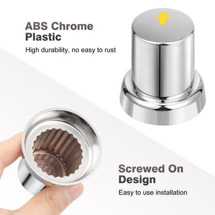 20PCS ABS Wheel Nut Covers Safety Arrow Chrome Caps For Trucks Trailers Bus AU.