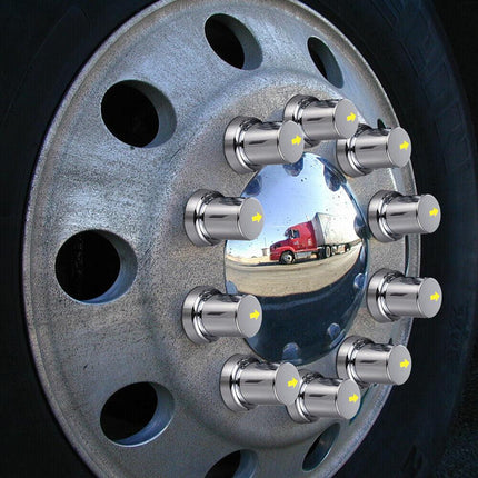 20PCS ABS Wheel Nut Covers Safety Arrow Chrome Caps For Trucks Trailers Bus AU.