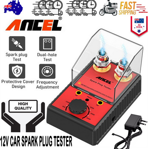 Ancel 12V Car Spark Plug Tester Auto Ignition System Tester Diagnostic Test Tool.