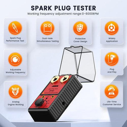Ancel 12V Car Spark Plug Tester Auto Ignition System Tester Diagnostic Test Tool.