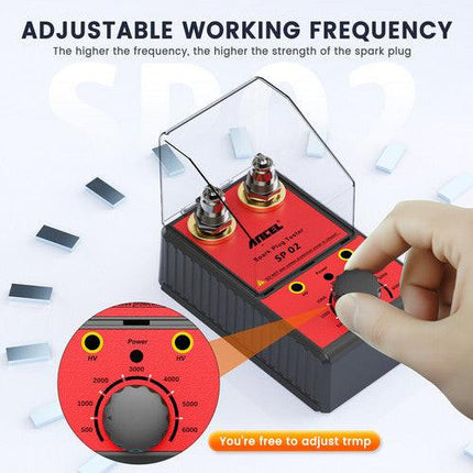 Ancel 12V Car Spark Plug Tester Auto Ignition System Tester Diagnostic Test Tool.