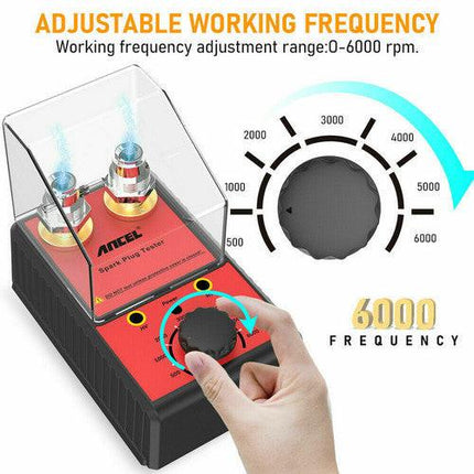 Ancel 12V Car Spark Plug Tester Auto Ignition System Tester Diagnostic Test Tool.
