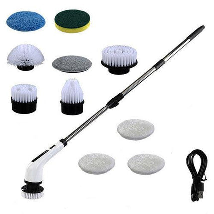 9in1 Electric Spin Scrubber Turbo Scrub Cleaning Brush Cordless Chargeable Tool.