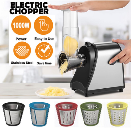 Electric Grater Vegetable Food Rotary Drum Grater Chopper Slicer.