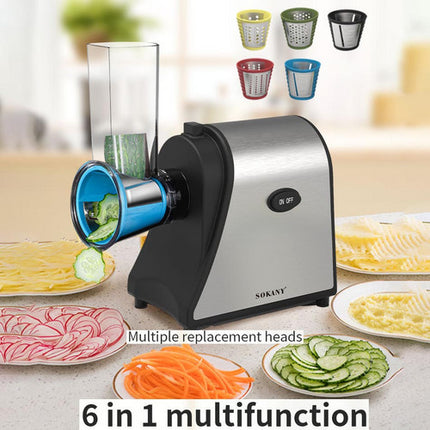 Electric Grater Vegetable Food Rotary Drum Grater Chopper Slicer.