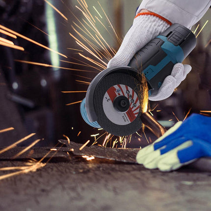 800W Mini Cordless Brushless Angle Grinder Cutting Tool W/ 2x Battery & Charger.