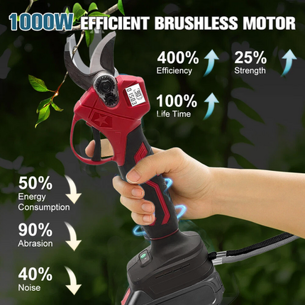30mm Electric Pruning Shears Cordless Brushless Secateur For Makita 18V Battery.