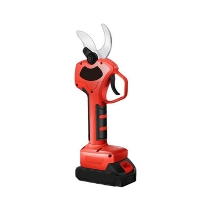 Cordless Brushless 4 Pole Pruning Shear Secateur With 2 Batteries Bush Cutter RED.