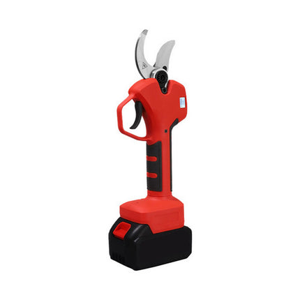 Cordless Brushless 4 Pole Pruning Shear Secateur With 2 Batteries Bush Cutter RED.