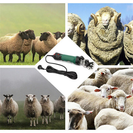 690W Electric Sheep Shears 2400R/Min 6 Speed Grooming Kit with 8 Grids Heat AU.