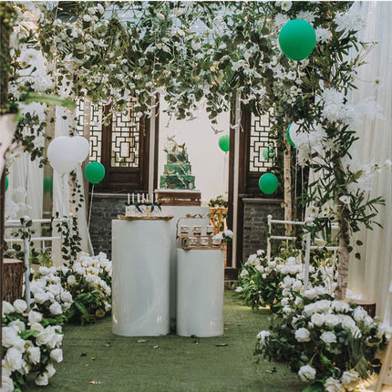 3PCS Display Stand Round Cylinder Pedestal w/ Balloon Set + LED Strip Wedding AU.