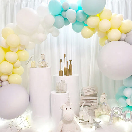 3PCS Display Stand Round Cylinder Pedestal w/ Balloon Set + LED Strip Wedding AU.