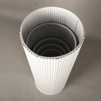 5x Metal Wedding Plinths Cylinder Pedestal Stand Ripple Cake Dessert Display.