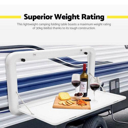 Caravan Table Folding Picnic Camping Motorhome Outdoor Tables Locked 800x450mm.