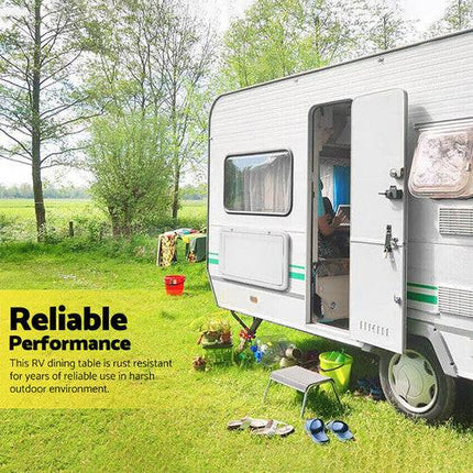 Caravan Table Folding Picnic Camping Motorhome Outdoor Tables Locked 800x450mm.