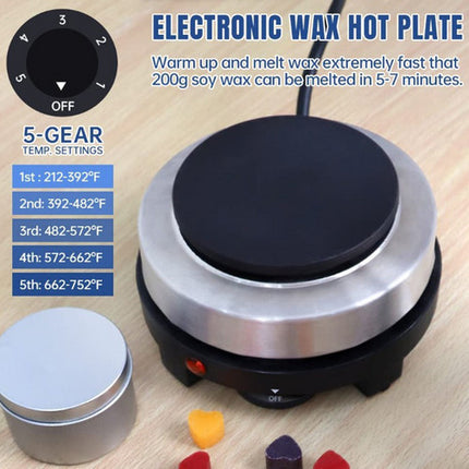 DIY Candle Making Kit 1KG Wax Bean Electric Wax Melter Pouring Pot Thermometer.