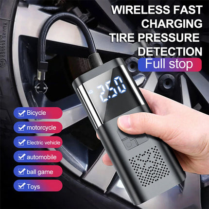 6000mAh Car Tyre Inflator 12V Air Compressor Electric Pump Cordless USB Charging.